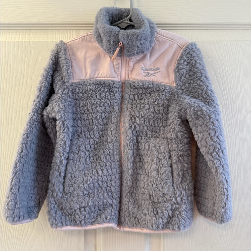 Reebok Kids Fleece Jacket - Light Pink and Lavender